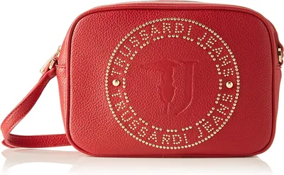 Trussardi Jeans Cross-Body Bag, Red (Red/Gold): Handbags: Amazon.com