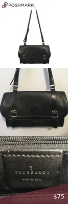 Trussardi - Camera Bag Nadir Black - 75B01367 - BLACK – Italy Station