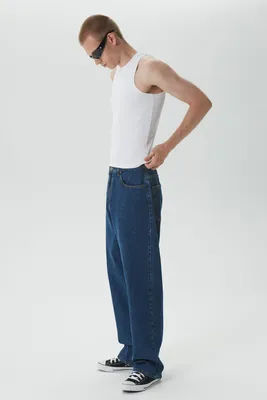 Широкие джинсы прямые, трубы мужские MKJeans 155226008 купить за 2 961 ₽ в  интернет-магазине Wildberries