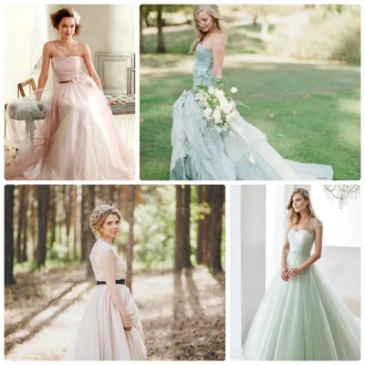 Купить цветные свадебные платья для невесты в СПб недорого - салон Robe  Blanche