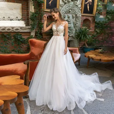 Пудровые, розовые, цветные свадебные платья купить в Киеве