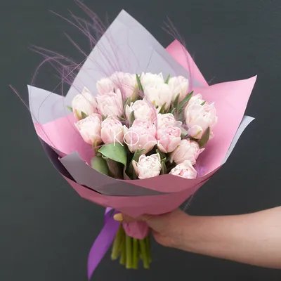Букет на 8 марта розовые тюльпаны, артикул: 333078812, с доставкой в город  Казань