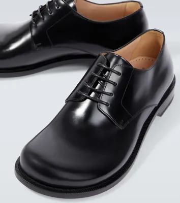 DOUCAL'S DERBY LEATHER SHOES Man Black | Mascheroni Moda