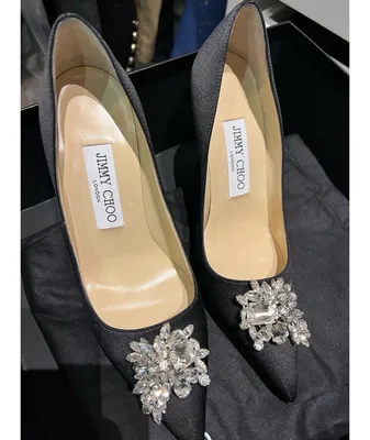 Женские черные замшевые туфли saeda 100 JIMMY CHOO купить в  интернет-магазине ЦУМ, арт. SAEDA 100/EWA