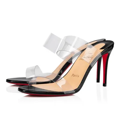 JUST NOTHING 085 85 BLACK PVC - Shoes - Women - Christian Louboutin United  States