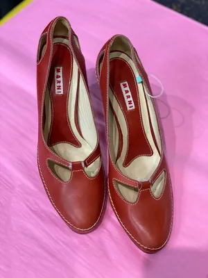 Marni Vintage Style Red Shoes Size 40 Unworn | eBay