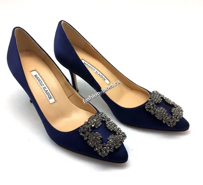 Белые атласные туфли Hangisi 105 Manolo Blahnik Manolo Blahnik 166168942  купить за 89000 рублей в интернет-магазине