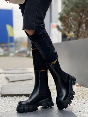 Шикарные ботинки prada leather boots nylon pouch boots black черевики —  цена 3496 грн в каталоге Ботинки ✓ Купить женские вещи по доступной цене на  Шафе | Украина #46321450