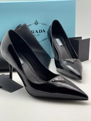 Женские кожаные черные туфли Prada LM-16159 – Lazurka Mall