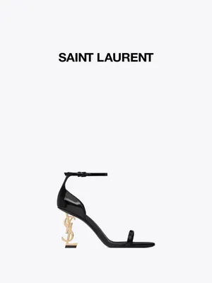 Женские черные кожаные туфли SAINT LAURENT купить в интернет-магазине ЦУМ,  арт. 637818/0NP00