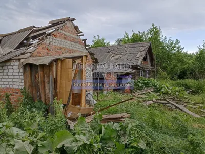 Появились фотографии последствий обстрела ВСУ села Займище в Брянской  области