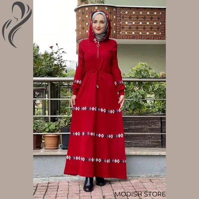 2022 женские турецкие платья Арабская Цветочная вышивка женское платье из  двух частей с поясом Этническая мусульманская абайя марокканский кафтан |  AliExpress