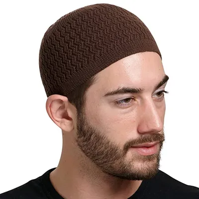 Теплая облегающая шапка для мужчин, турецкие мусульманские мужские шапки  для женщин, мусульманская шапка для молитвы, черные, белые, Серые вязаные  шапочки, облегающие шапки | AliExpress