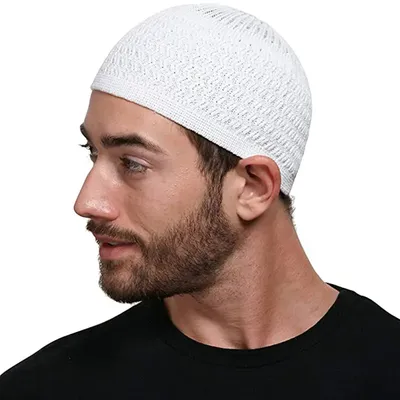 Шапка-бини Gorro, зимние вязаные мусульманские мужские молитвенные головные  уборы, Турецкая женская Шапка-бини с черепом, мусульманская шляпа Рамадан  для мужчин | AliExpress