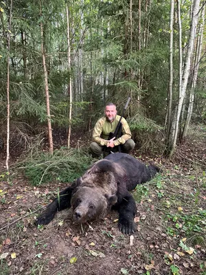 Черечень поехал в Россию и убил медведя. ФОТО - belsat.eu