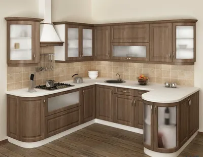 Дизайн кухонного гарнитура углового (49 фото) » Идеи в интерьере квартир и  домов