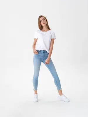 Укороченные джинсы regular skinny fit Цвет Голубой - HOUSE - UT196-50J