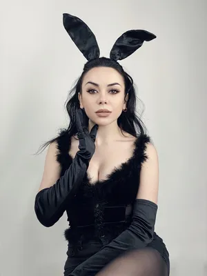 Ушки кролика плюшевые белые \"Rabbit Collection\" - купить недорого