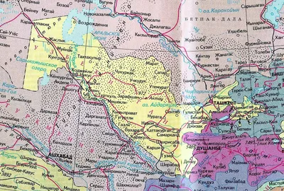 Узбекистан карта фото