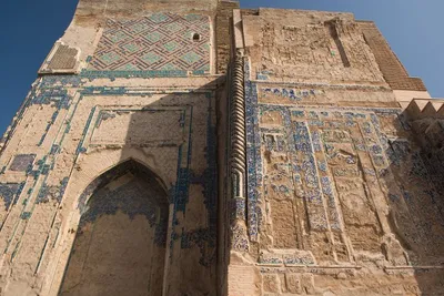 Большой портал аксарай белый дворец амира тимура узбекистан шахрисабз  архитектура азии | Премиум Фото