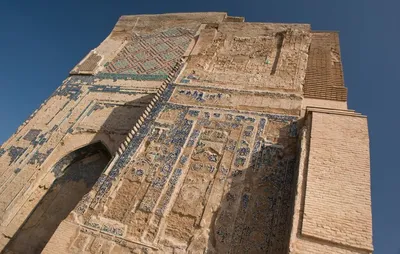 Большой портал аксарай белый дворец амира тимура узбекистан шахрисабз |  Премиум Фото
