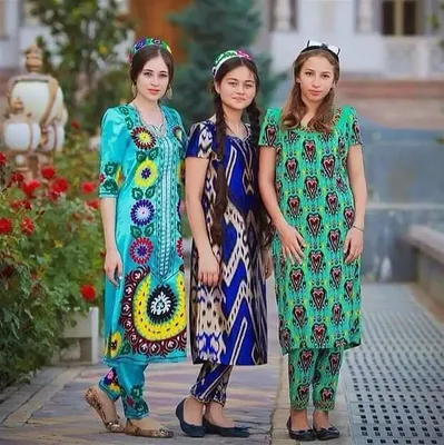 Узбекские платья для дома - 58 фото