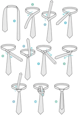 Как завязывать галстук фото видео инструкция - КакЧтоГде