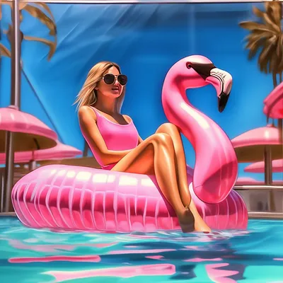 Плот надувной Pink Flamingo Фламинго для бассейна и моря, от 3 лет от  Intex, с57558 - купить в интернет-магазине ToyWay.Ru