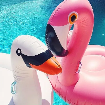 Надувной поплавок для бассейна «Спящая красавица» с фламинго, розовый плот  с принтом сакуры, украшения, игрушки для взрослых, детей, солнца – купить  по низким ценам в интернет-магазине Joom