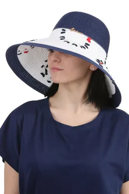 Шляпа с большим полями украшенная вышивкой - Shlyapka.com