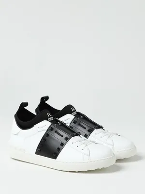 VALENTINO GARAVANI: Rockstud sneakers in leather with studs - Black |  Valentino Garavani sneakers 3Y2S0H24QJM online at GIGLIO.COM