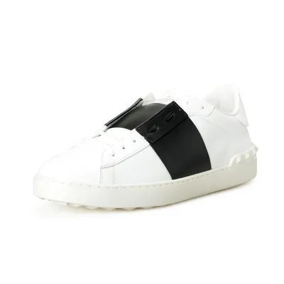 Valentino Garavani Open VLTN Logo Black White Men's - YS0830XZU_0NI - US