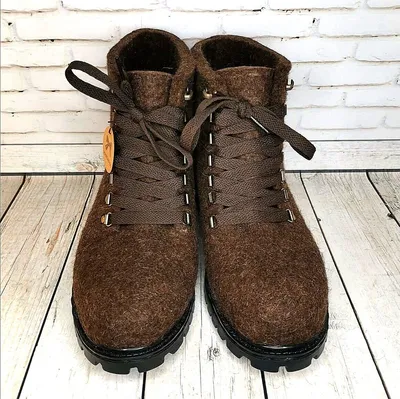 Купить валяные ботинки Закат в лесу мастера козуб марина - Magic Wool