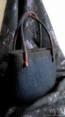 Валяная сумка на фермуаре мокрое валяние стильная сумка оригинальный дизайн  сумка из натуральной шерсти (ID#1071343463), цена: 2659 ₴, купить на Prom.ua