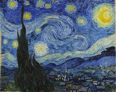 Винсент Ван Гог, Звездная ночь. Описание и фото картины | Артхив