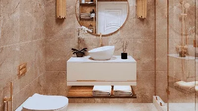 Ванные комнаты в песочном цвете: 28 фото интерьера дизайнов