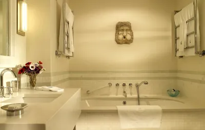 Обои ванна, умывальник, ванная комната, полотенцесушитель картинки на  рабочий стол, раздел интерьер - скачать