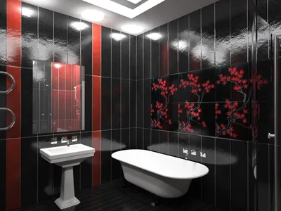 Темные ванные комнаты: фото идеи дизайна