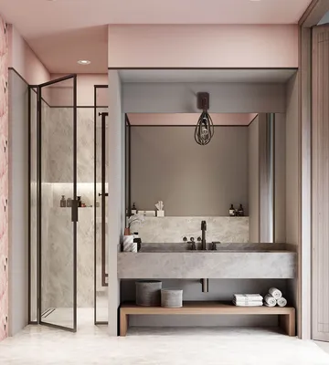 Красивые ванные комнаты в современном стиле: 30+ фото