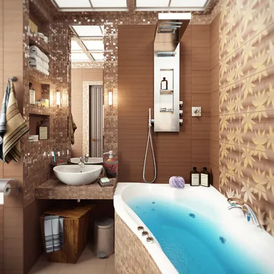 Коричневая ванная комната, фото дизайна интерьера - Интернет-журнал Inhomes