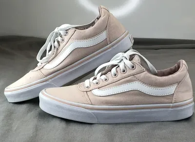 VANS Shoes Womens 7.5 Old Skool Sneakers Pink Canvas Low Top Casual Skater  | eBay