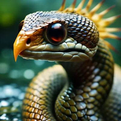 Василиск.гибрид змея с головой …» — создано в Шедевруме