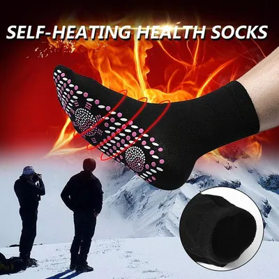 Зимние Самонагревающиеся магнитные носки Hot ель турмалин, термоноски,  физиотерапевтические терапевтические носки для прогревания, забота о  здоровье - купить по выгодной цене | AliExpress