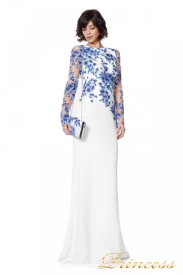 Женское платье-карандаш с вышивкой на бретелях с вышивкой на бедрах colour  white size S