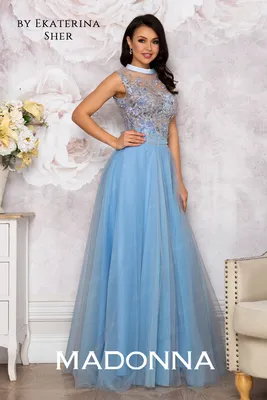 ₪572-Короткое вечернее платье с открытыми плечами , роскошное платье с  жемчугом русалки и верхней юбкой небесно-голубого цвета, а-Description