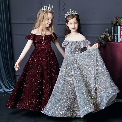 Роскошное детское платье принцессы для детей, бальные платья для девочек  10, 12 лет, 14 лет, элегантное вечернее платье-Русалка для подроствечерние,  выпускного вечера | AliExpress