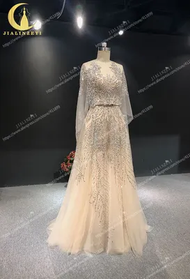 Вечернее платье Elie saab, реальное изображение, обнаженное бисером,  JIALINZEYI | AliExpress