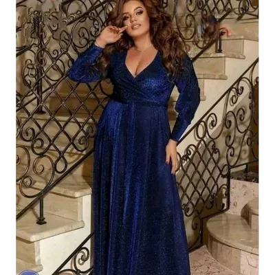 Вечерние платье в пол больших размеров SPL006, купить в интернет-магазине  Е-Леди
