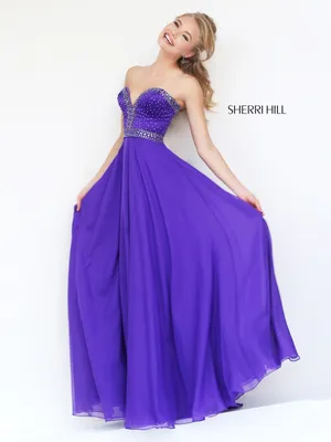 Вечерние платья, 54811S bright blue, Sherri Hill, 744