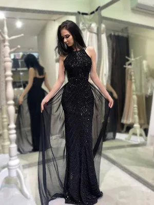 Черное вечернее платье пайетки трансформер - Свадебный салон RSTELLE